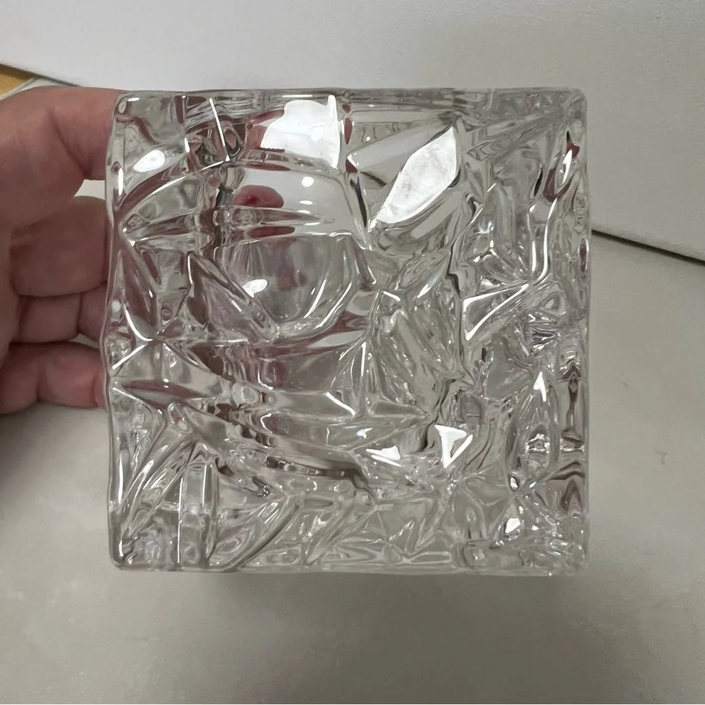 Nachtmann Crystal Candle Holders by Riedel Glassworks 3 inches